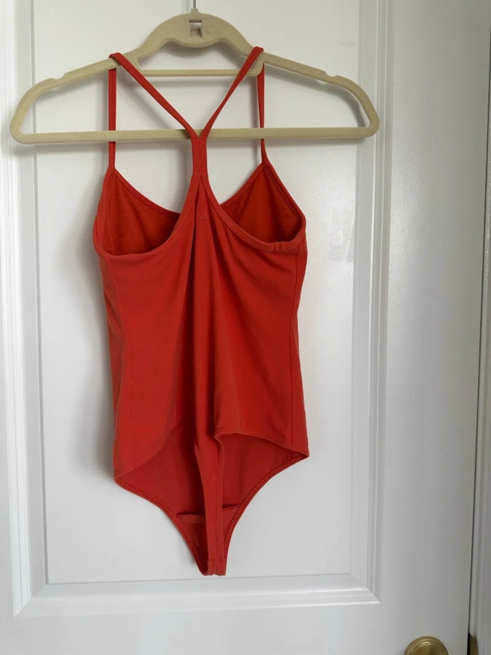 Lululemon Staps Bodysuit Sz 6 orange